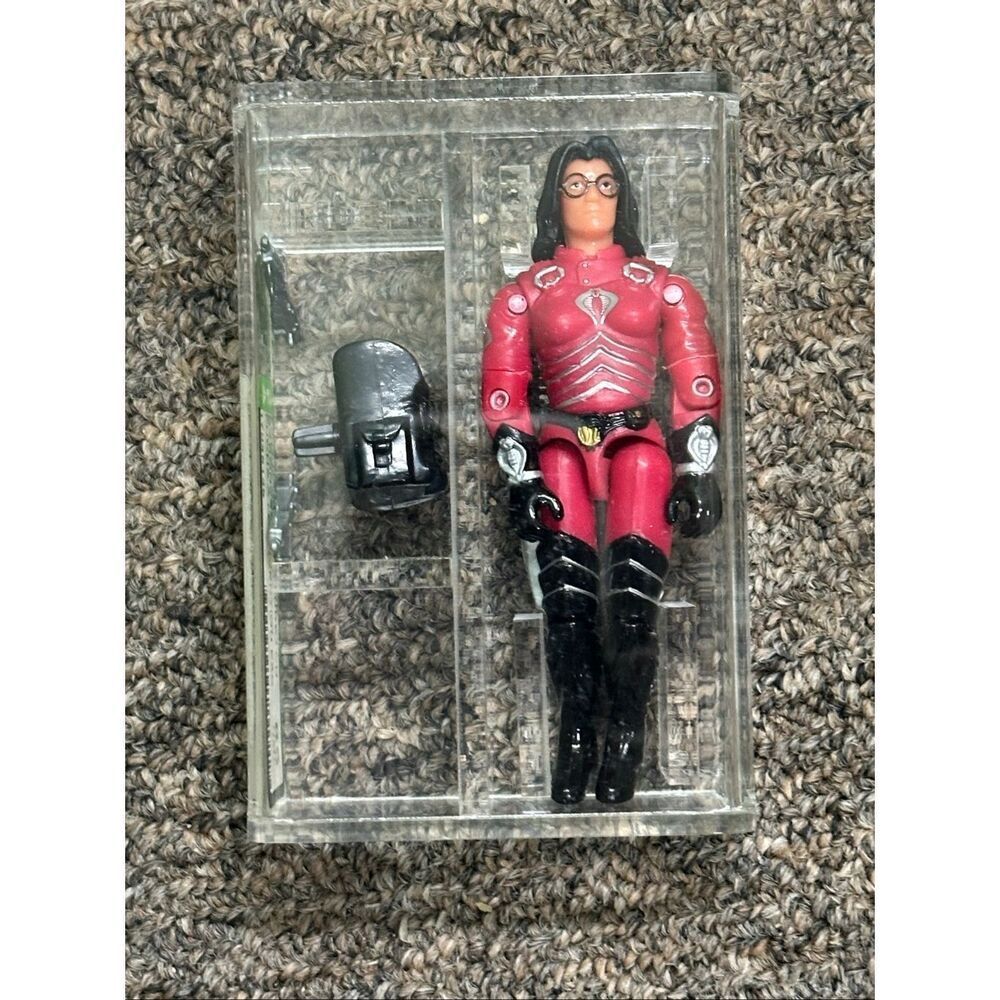 Vintage AFA graded GI Joe Fuchsia Baroness v3 action figure